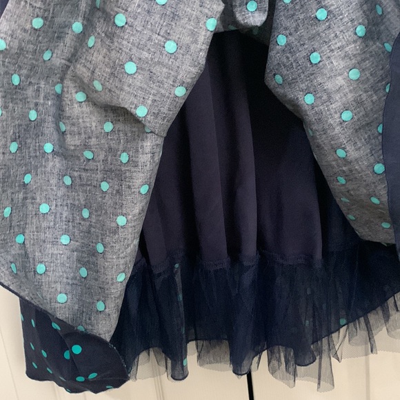 Blue polka dot dress - Picture 5 of 6